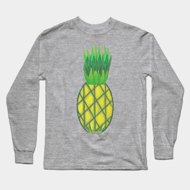 Pineapple Long Sleeve T-Shirt by Designed by JB